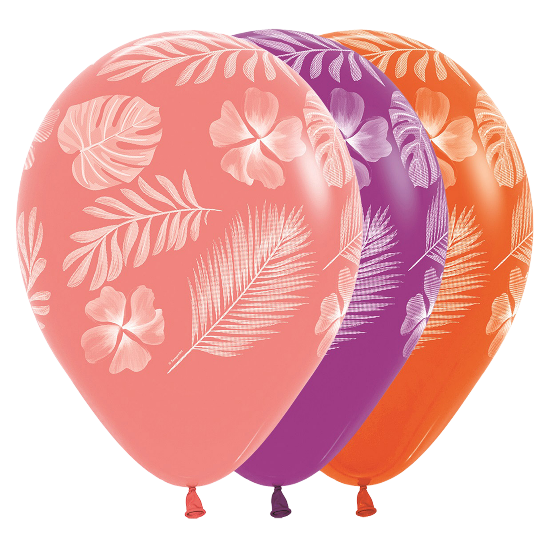 Bioloons Rundballon bunt sortiert Blätter (30cm) – ideal für Dekoration - 100% Naturlatex