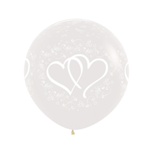 Bioloons® Riesen-Luftballon 60cm Kristallklar Herz – Hochzeit