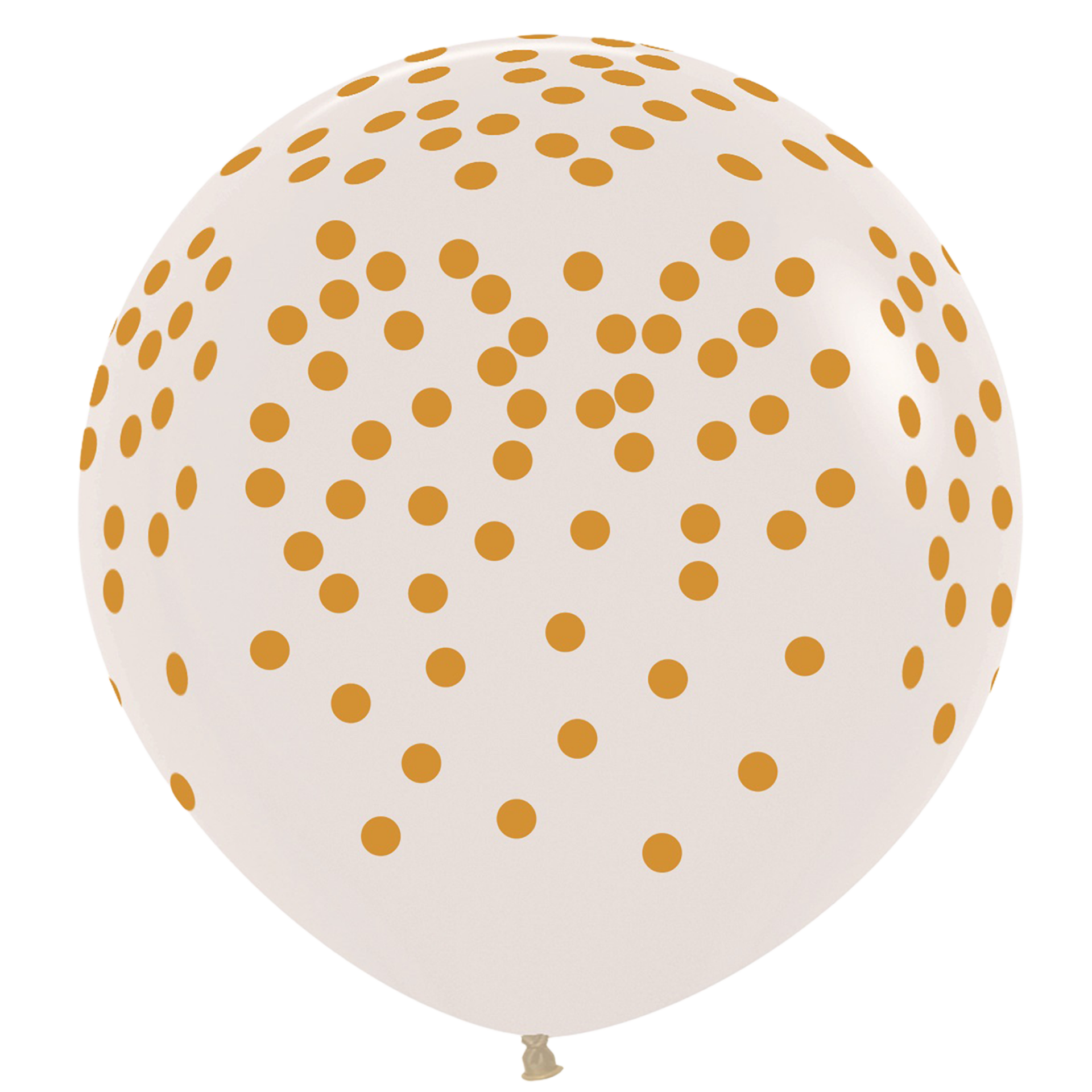 Bioloons Riesenballon Kristallklar Konfetti (90cm) – ideal für Dekoration - 100% Naturlatex