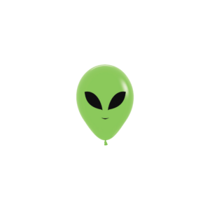 Bioloons Mini-Ballon Hellgrün Alien (12.5cm) – ideal für Dekoration - plastikfrei verpackt