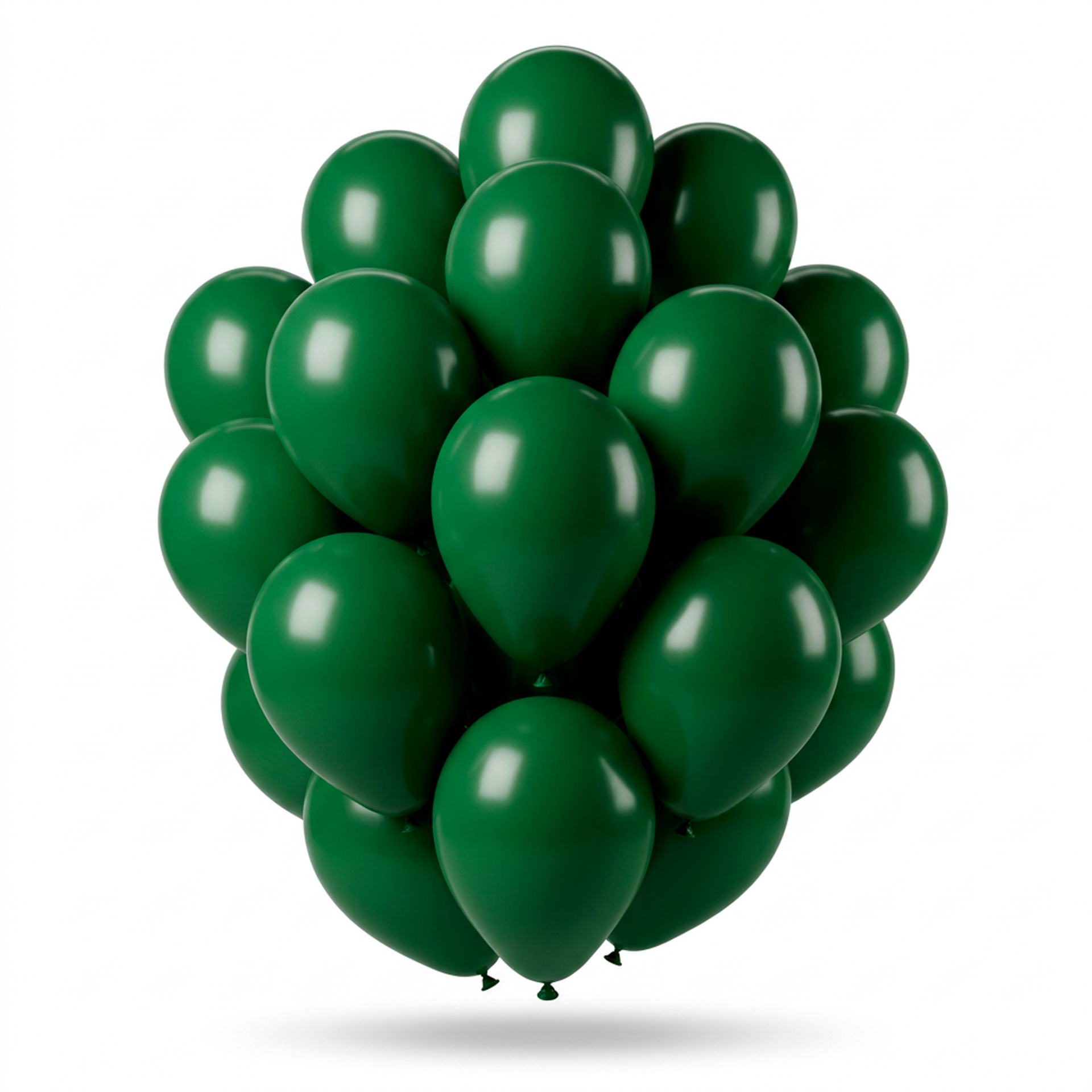 Traube aus Luftballons in Waldgrün 30 cm aus 100% Naturlatex — Bioloons