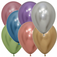 Luftballons 30 cm in Chromglanz-Farben